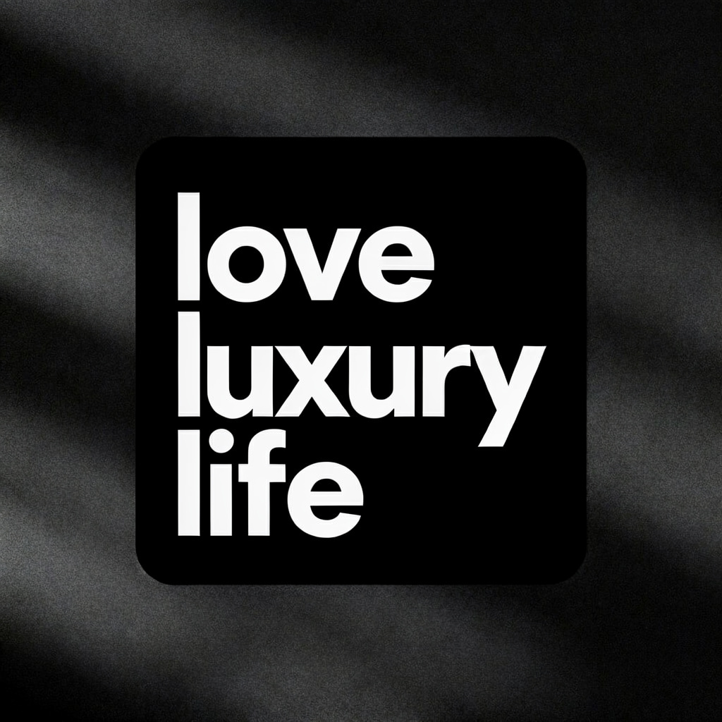 LoveLuxury Life - Logo for a luxury lifestyle and fashion brand